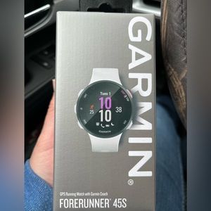 NEW in box Garmin 45 forerunner white.